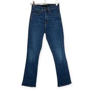 Veronica Beard Carly Kick Flare Kick Flare High Rise Jean SIZE 25 Bright Blue LA